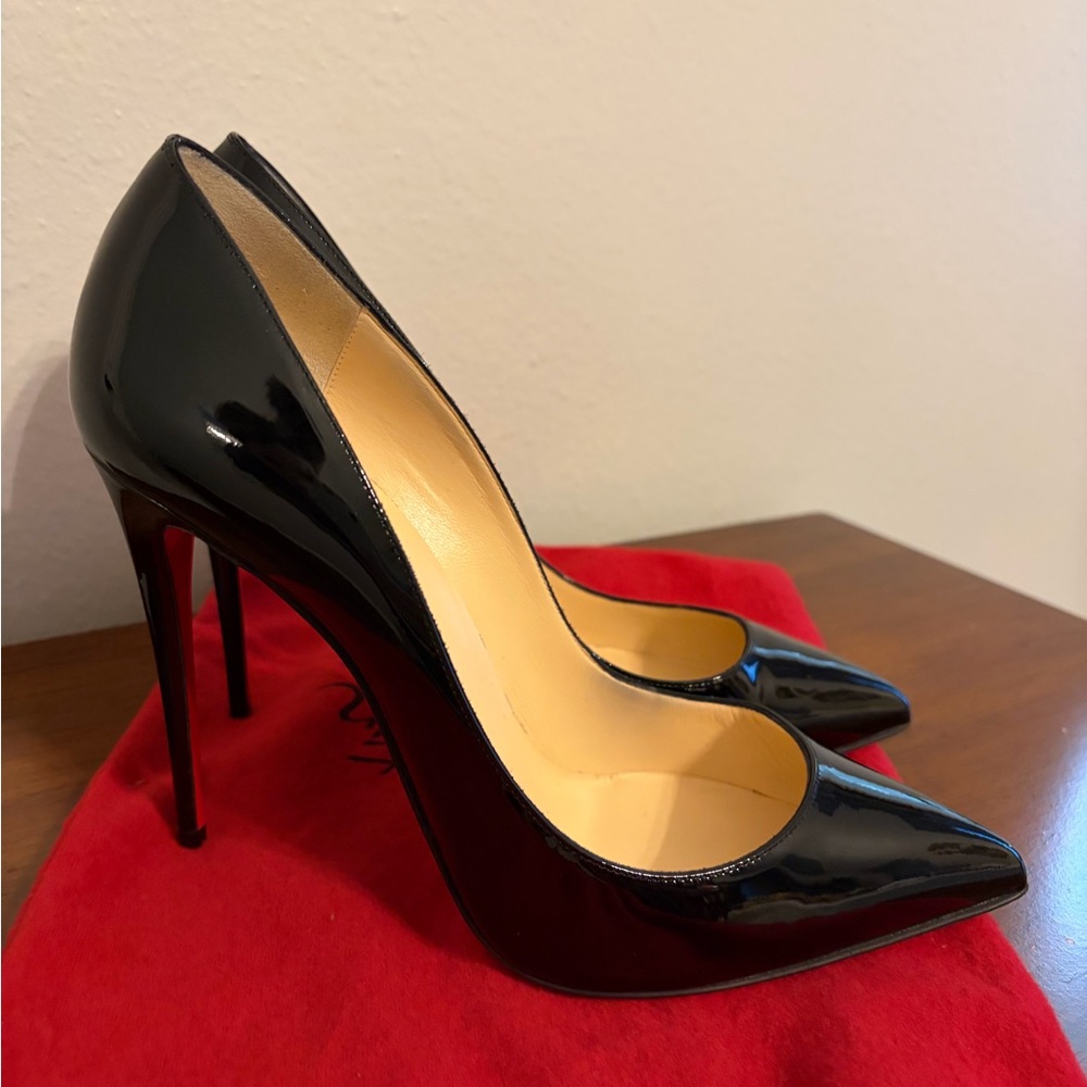 ✨ Christian Louboutin Pigalle Follies – Black Patent Leather, Size EU 40.5